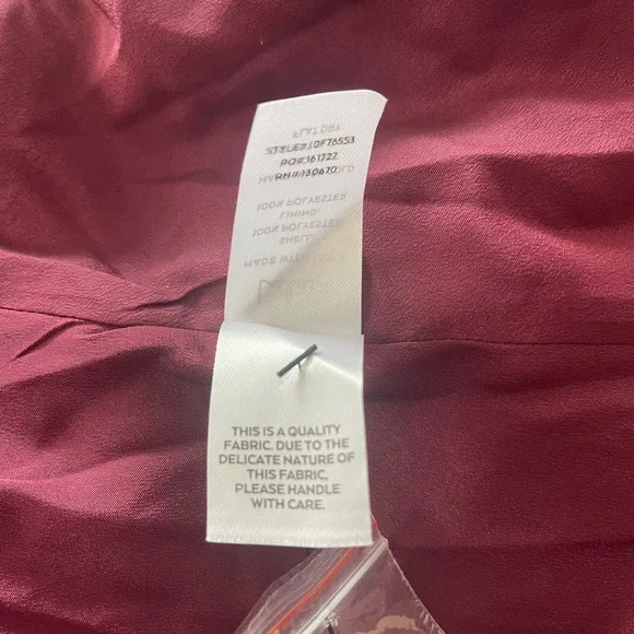 Lulus Evening of Elegance Jacquard Wrap Dress XL Burgundy - Picture 7 of 7